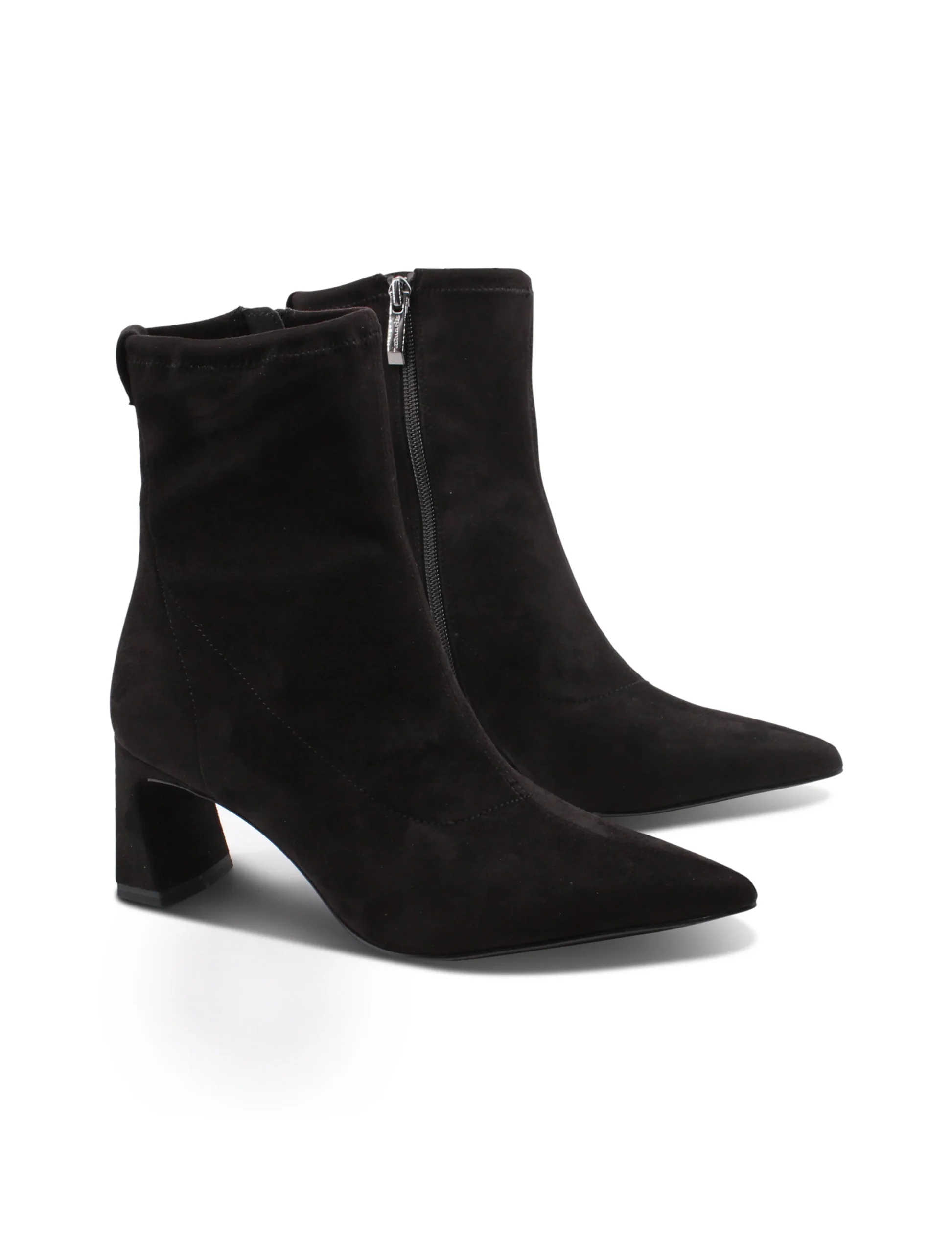 Stivaletto vegan nero a punta da donna