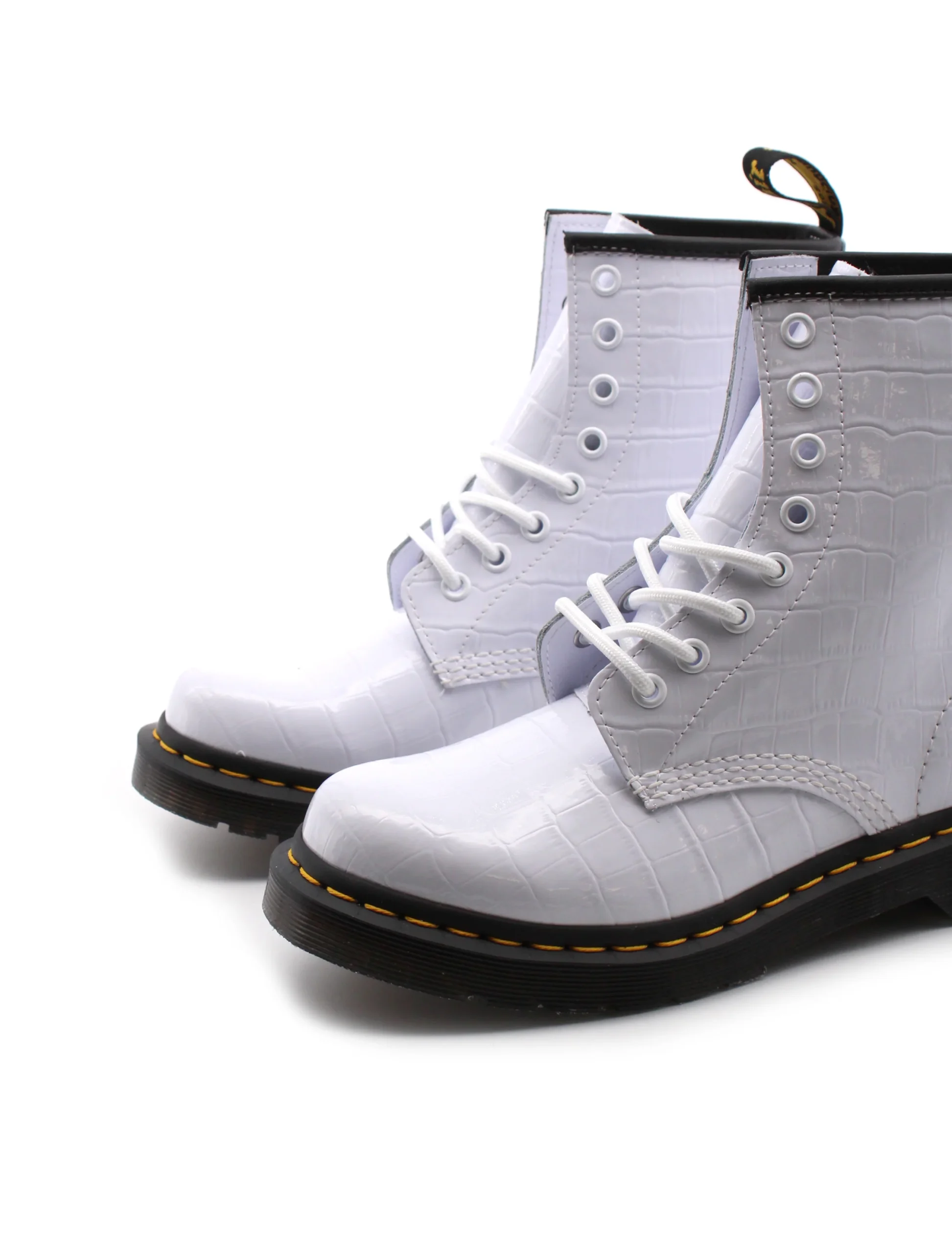 1460 Patent Lamper Croc Emboss donna - immagine 4