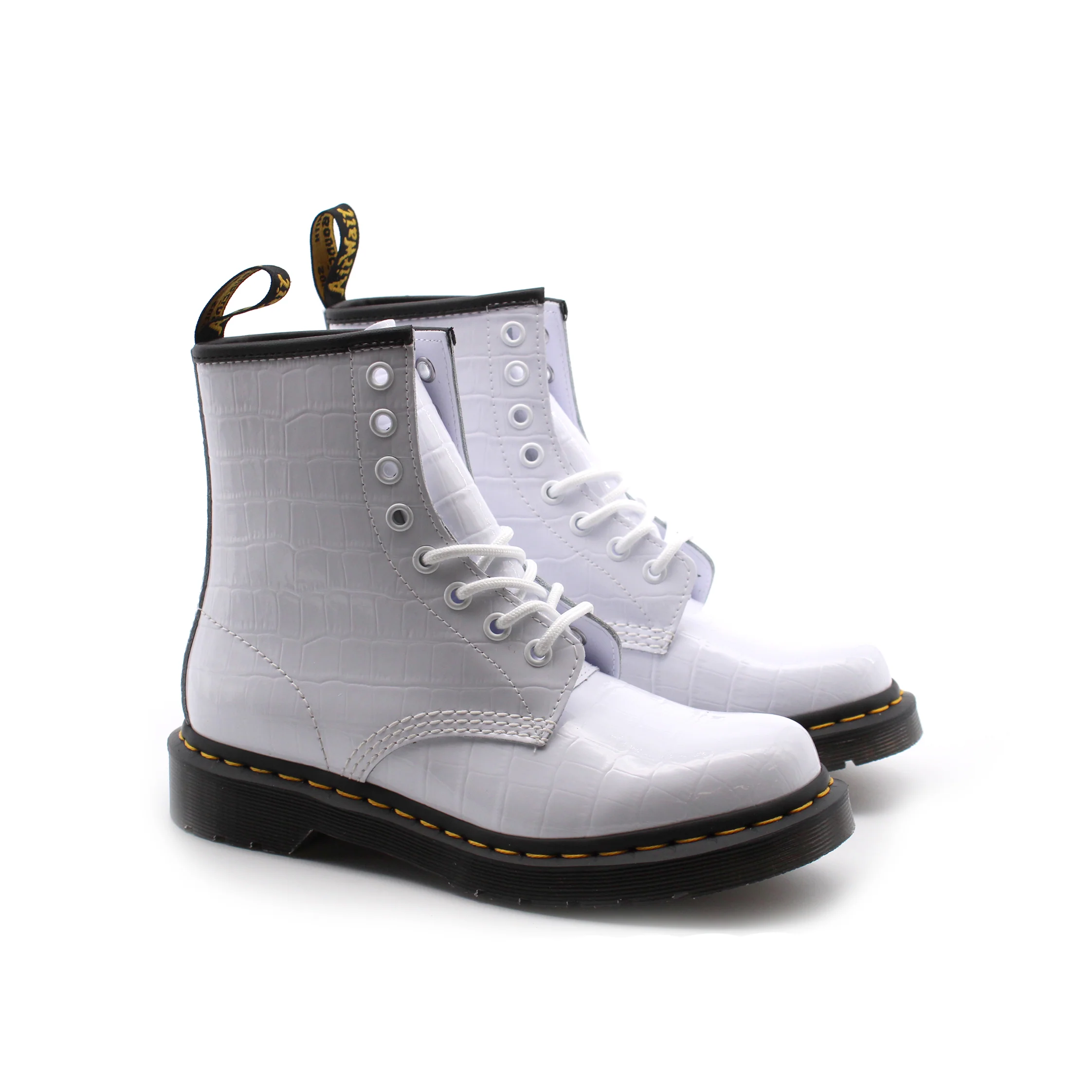 1460 Patent Lamper Croc Emboss donna - immagine 7