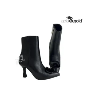 GOLD&GOLD - TRONCHETTO PELLE CON TACCO A ROCCHETTO