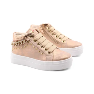 Sneaker alta con catena da bimba