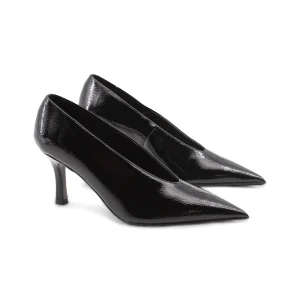 Dรฉcolletรฉ a mandorla in vernice donna