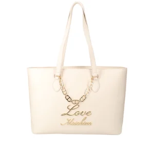 Borsa a Spalla Love Moschino Donna Lovely Chain Avorio