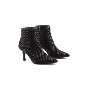 Ankle boot intrecciato da donna