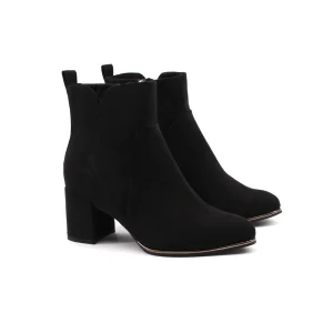 Ankle boot vegan in microfibra con zip