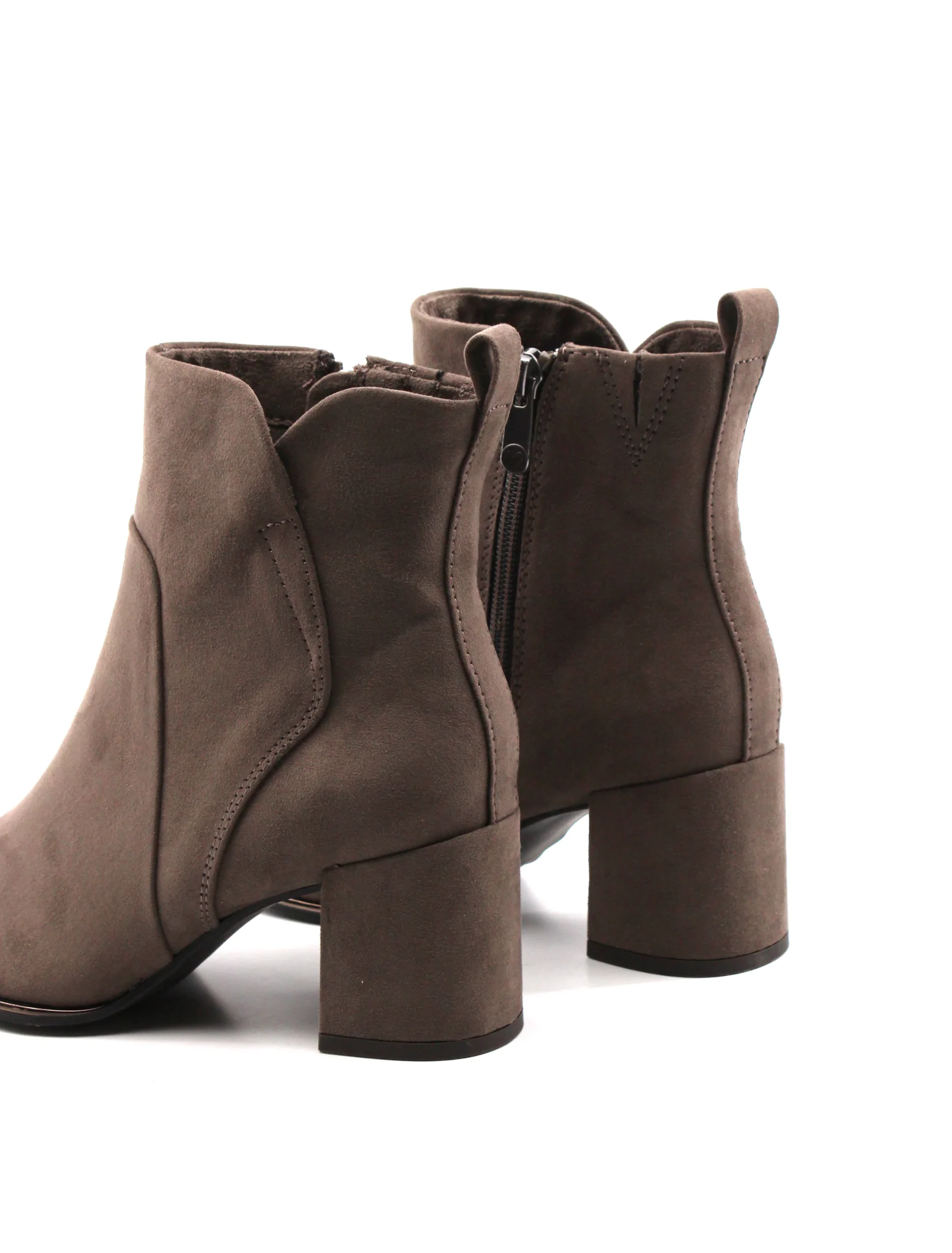 Ankle boot vegan in microfibra con zip - immagine 6