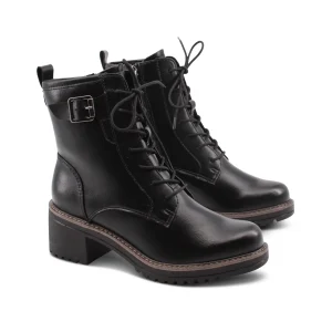 Anfibio nero vegan da donna con tacco