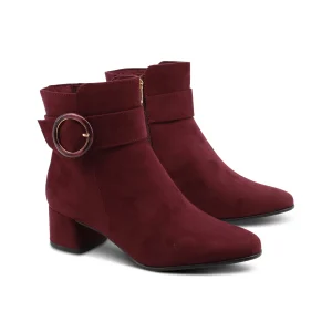 Ankle boot vegan in microfibra da donna