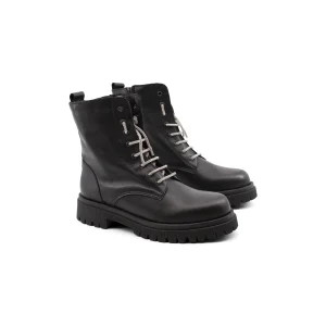 Anfibio nero con strass sui lacci donna