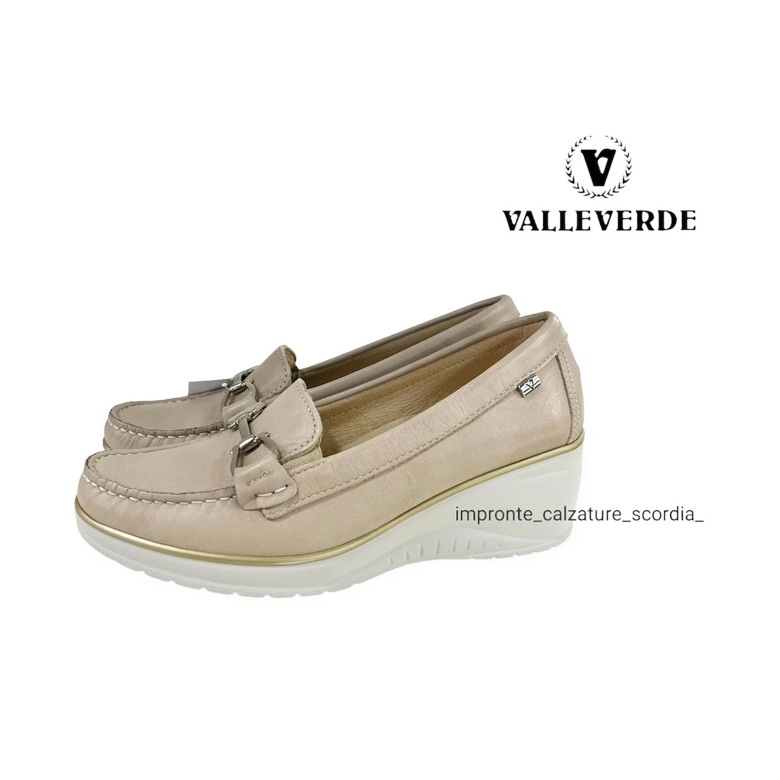 VALLEVERDE MOCASSINO GOMMA BEIGE - immagine 2