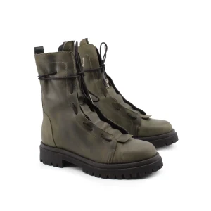 Anfibio verde con lacci elastici donna