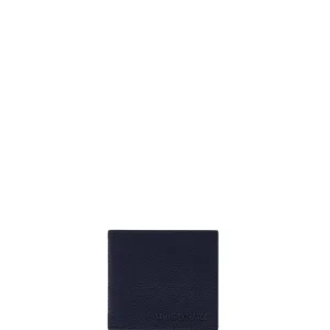 Armani exchange Portafoglio blu a libro portamonete logo lettering