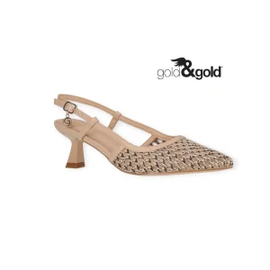 GOLD&GOLD CHANEL A PUNTA CON TACCO A ROCCHETTO