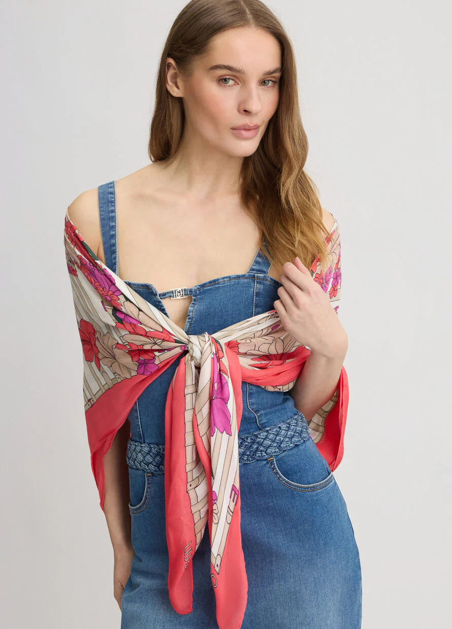LIU JO FOULARD FLOWER DONNA - immagine 6