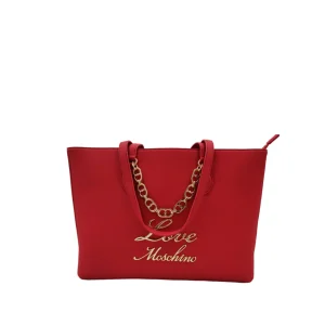 Borsa a Spalla Love Moschino Donna Lovely Chain Rosso