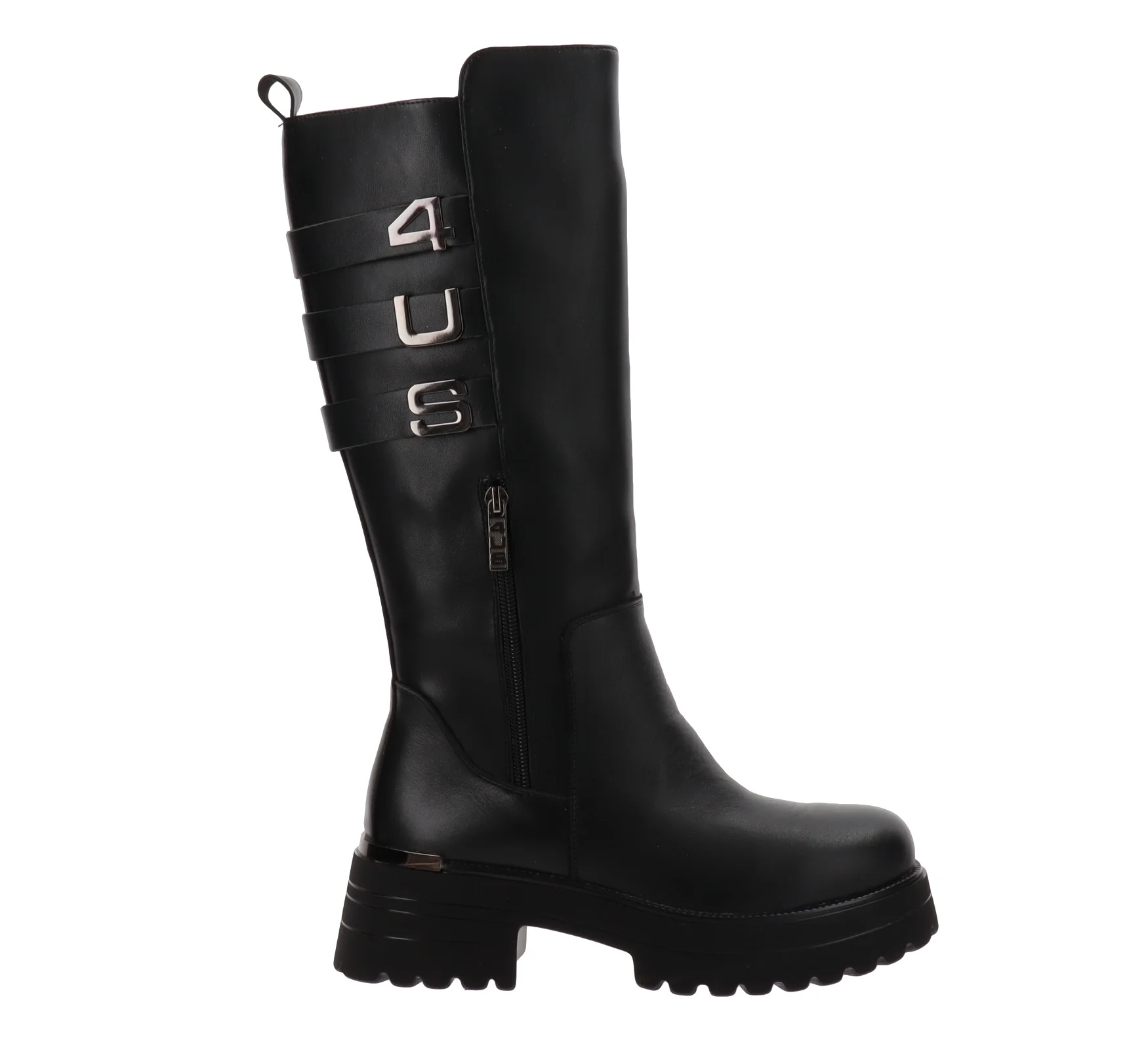 4US - Stivali Donna in Pelle