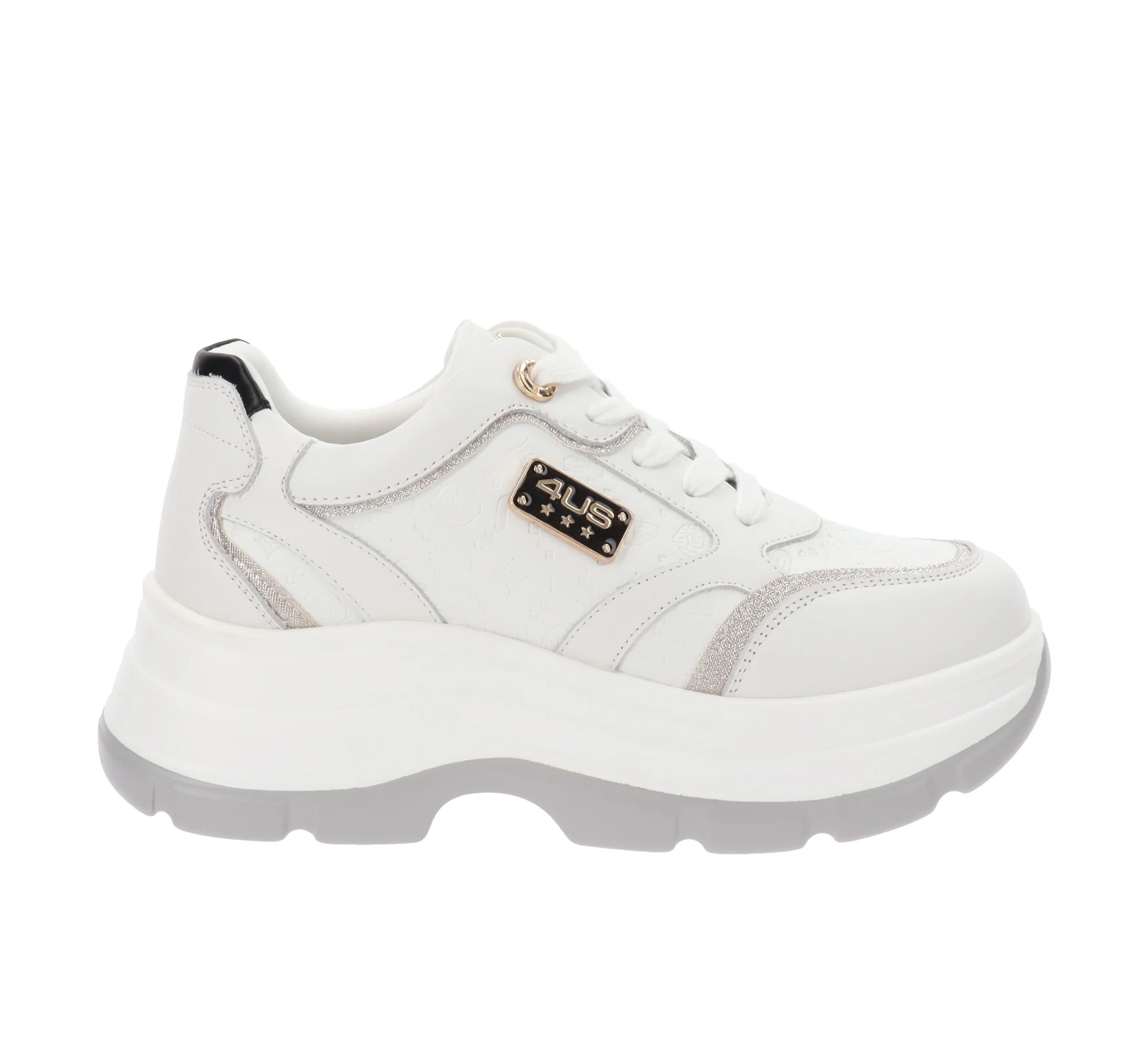 4US - Sneakers Donna in Pelle - immagine 2