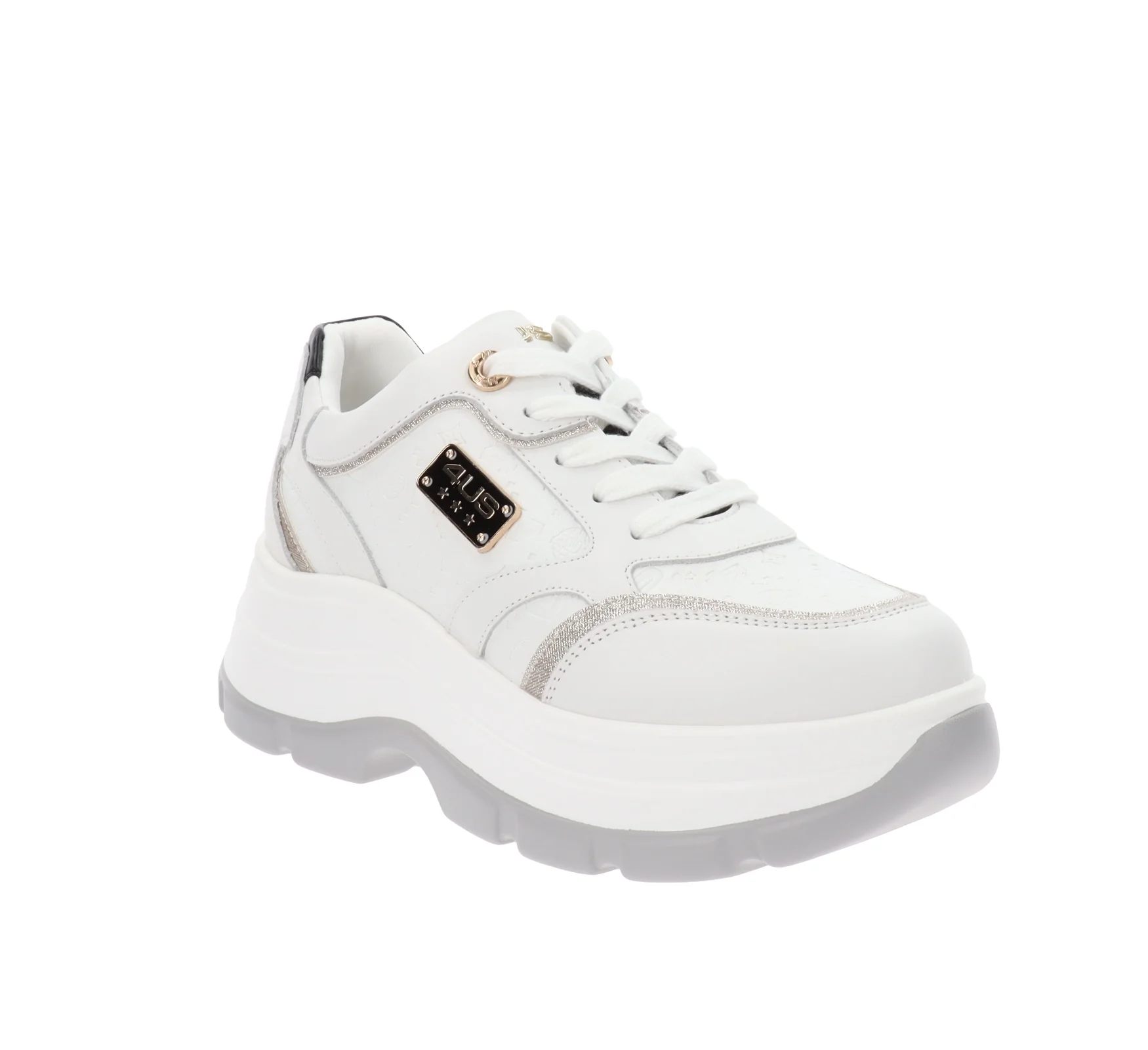 4US - Sneakers Donna in Pelle - immagine 3