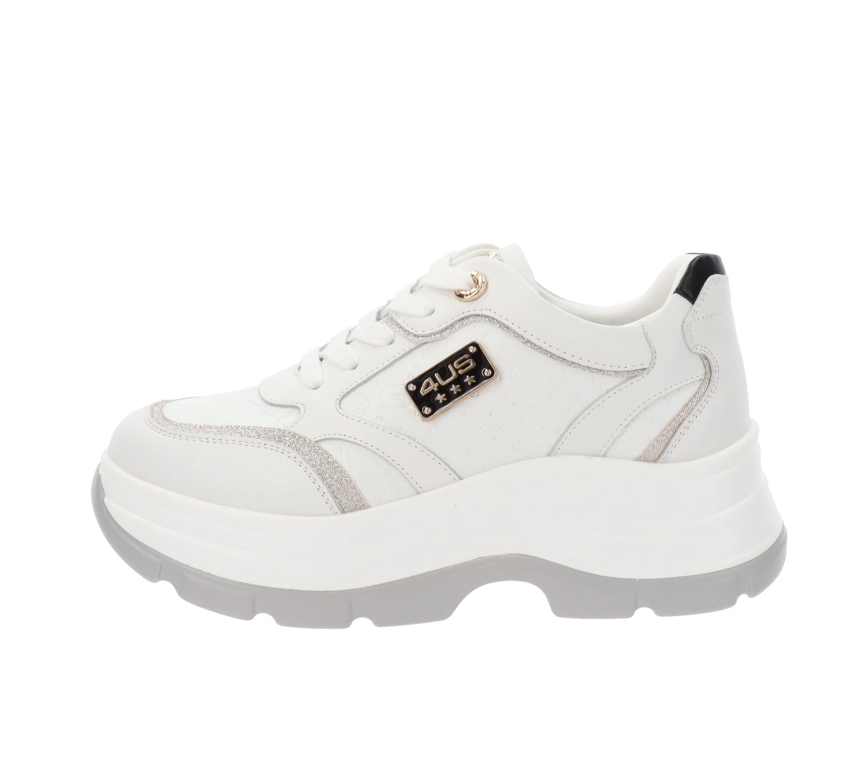 4US - Sneakers Donna in Pelle - immagine 8