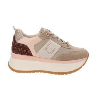 4US - Sneakers Donna in Pelle e tessuto