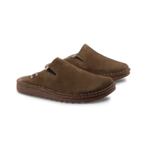 Ciabatta in pelle da uomo