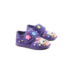 Pantofola primi passi con velcro bimba