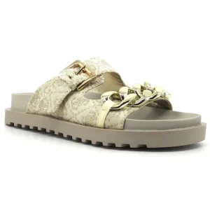 GUESS SANDALI GOMMA CON FIBBIA DONNA