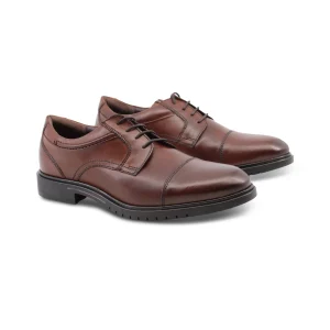 Stringata derby in pelle da uomo