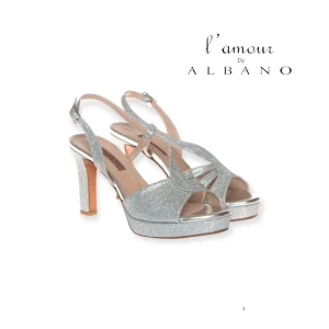 L'AMOUR BY ALBANO SANDALI ELEGANTI CON GLITTER DONNA