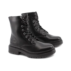 Anfibio nero con zip da donna