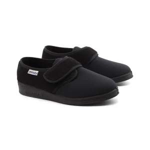 Pantofola con velcro da donna