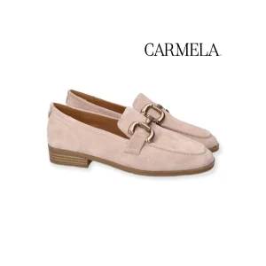 CARMELA - MOCASSINO SCAMOSCIATO CON ACCESSORIO DONNA