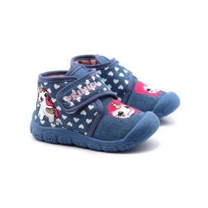 Pantofola da bimba con ricamo