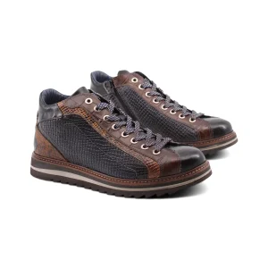 Scarponcino effetto rettile da uomo