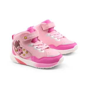 Sneaker alta primi passi con luci bimba
