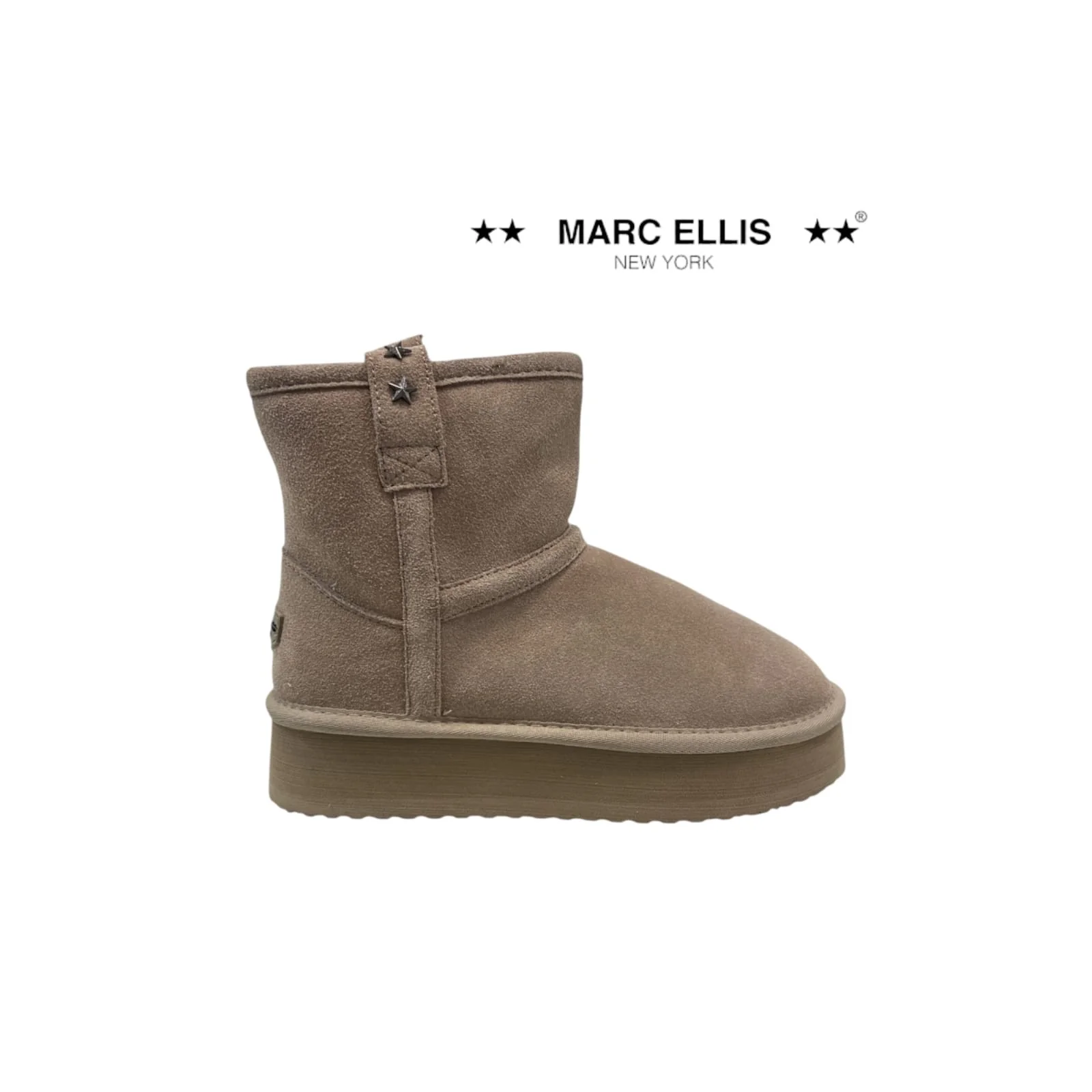 MARC ELLIS - UGG IN CAMOSCIO CON PELLICCETTA INTERNA DONNA - immagine 2