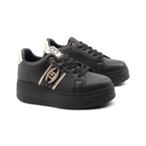 Sneaker platform con gioiello da donna