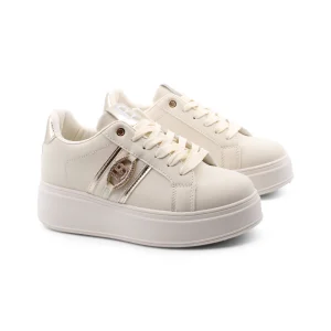 Sneaker platform con gioiello da donna