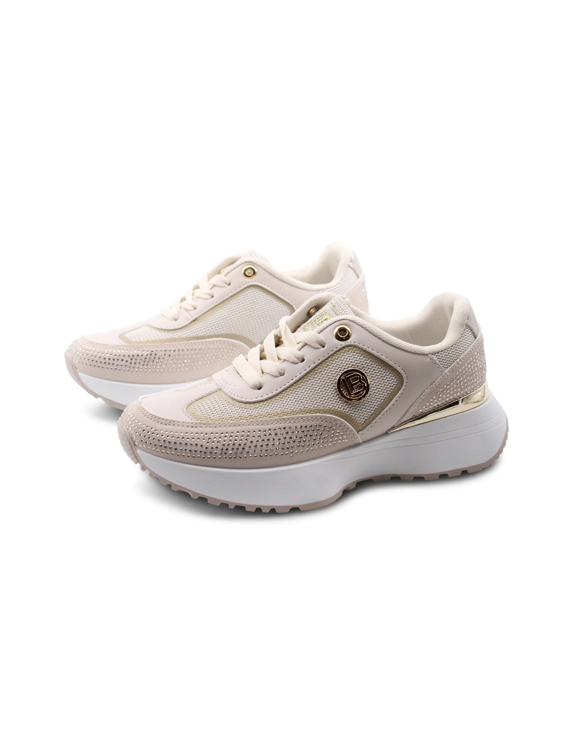 Chunky sneaker con strass da donna - immagine 4