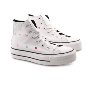 All Star Lift HI Flowers sneaker donna