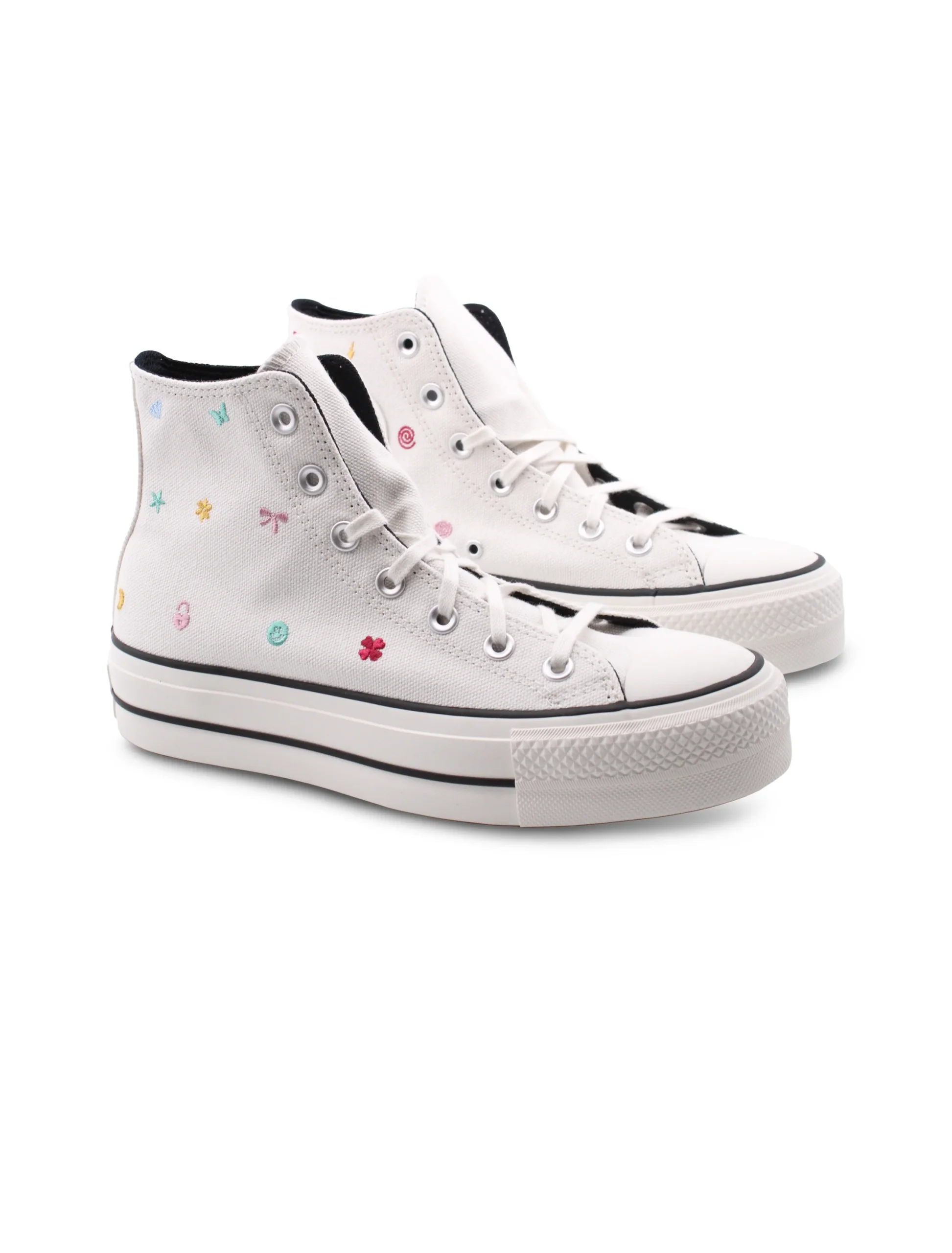 All Star Lift HI Flowers sneaker donna
