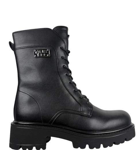 PACIOTTI ANFIBI BLACK CON LOGO - immagine 3