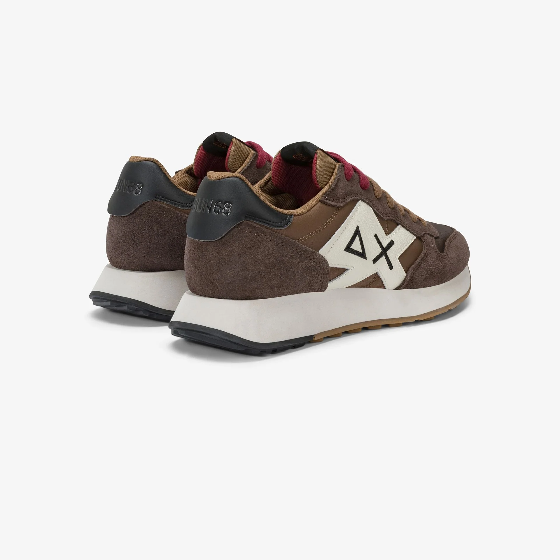 SUN68 SNEAKERS UOMO JAKI BICOLOR MARRONE - immagine 4