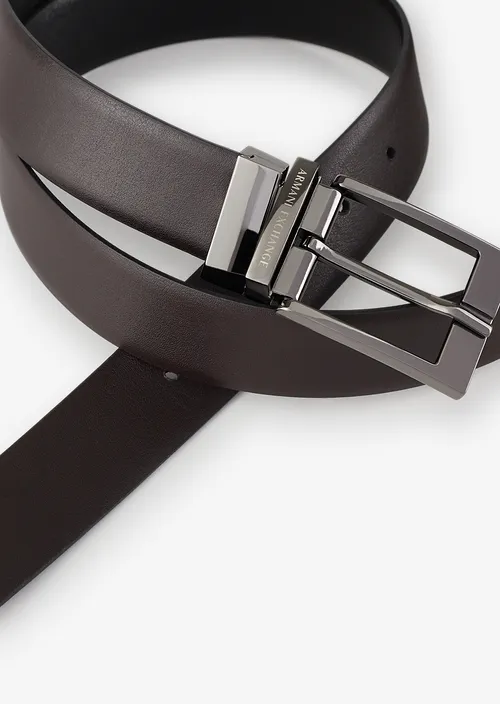 Armani Exchange Cintura in saffiano - immagine 4