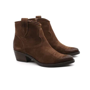 Stivaletto texano scamosciato da donna