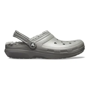 CROCS classic lined clog sabot con pelliccetta grigio scuro FW COLLECTION
