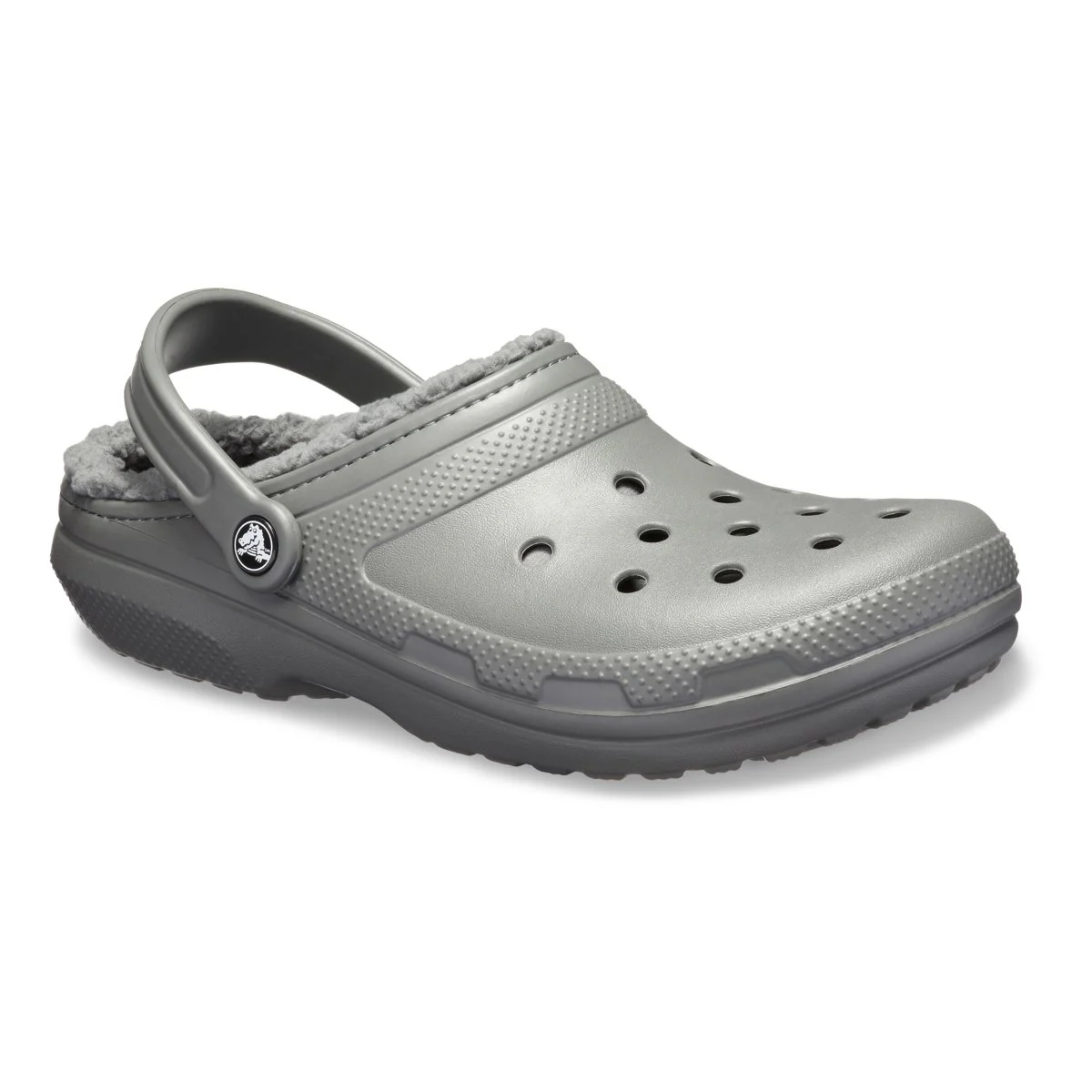 CROCS classic lined clog sabot con pelliccetta grigio scuro FW COLLECTION - immagine 4