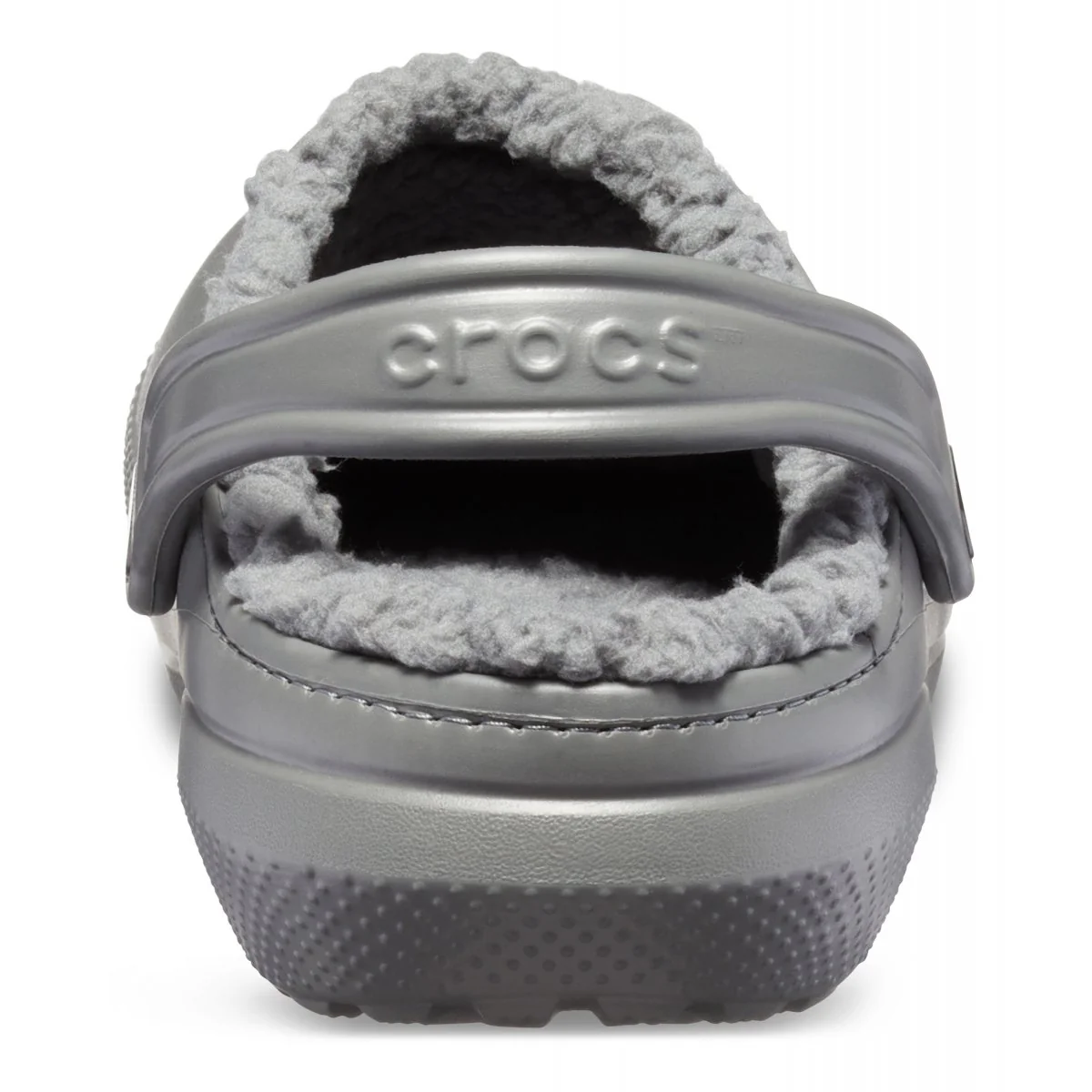 CROCS classic lined clog sabot con pelliccetta grigio scuro FW COLLECTION - immagine 6