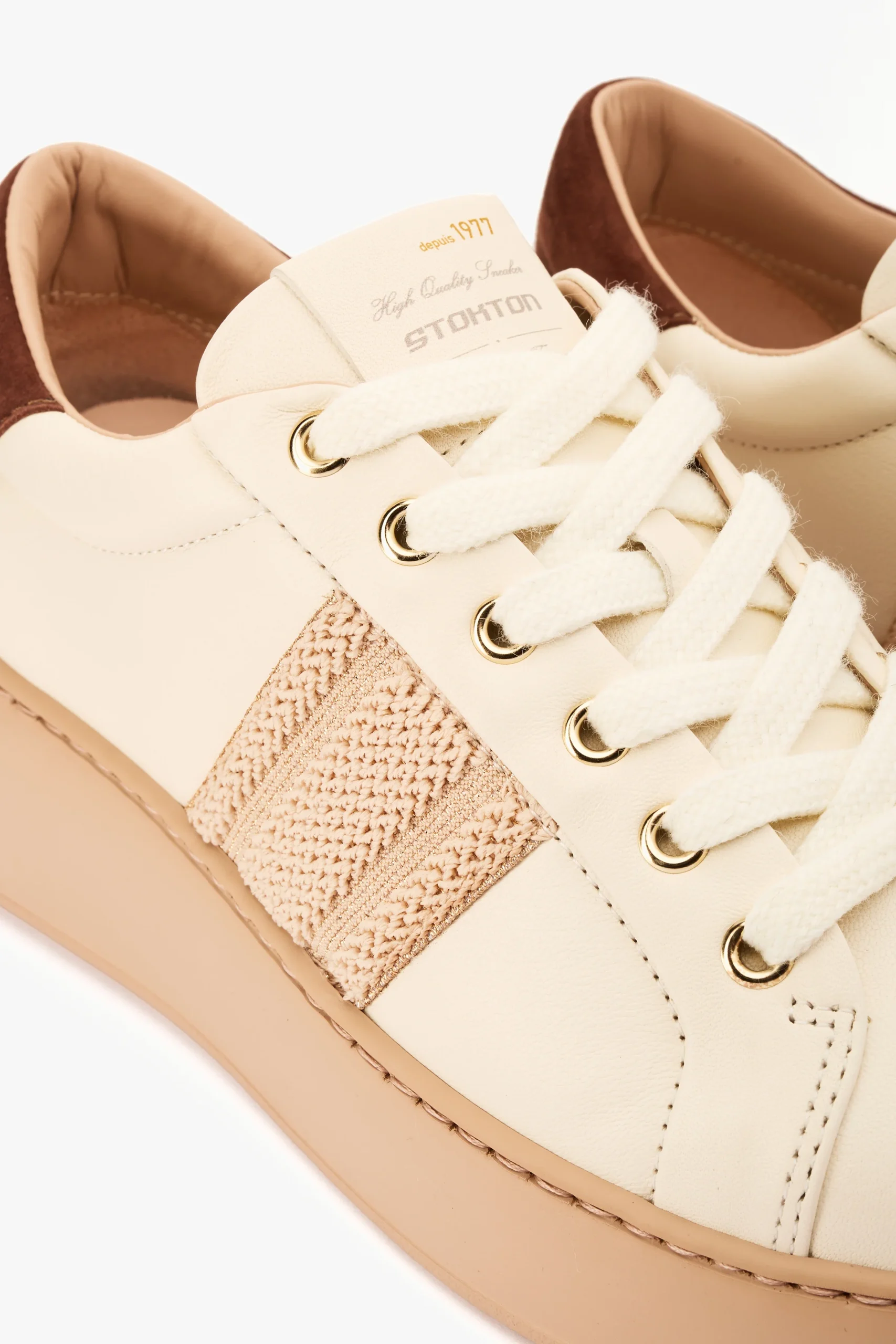 Sneaker 245-D panna/nude - immagine 4