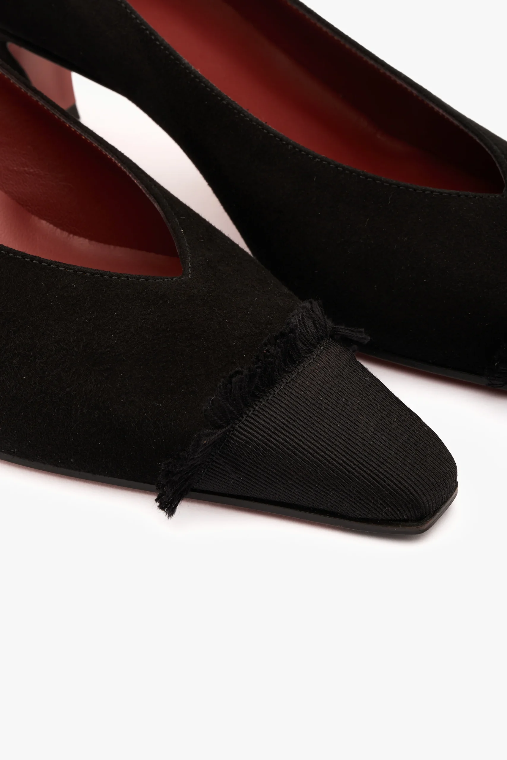 Décolleté Ava camoscio nero/grò - immagine 4